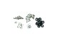 Jeep TJ Wire Mesh Guard Set 6 Pieces 97-06 Wrangler TJ Polished Silver Kentrol