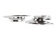 Jeep CJ Disc Brake Dust Cover Pair 76-78 CJ Polished Silver Kentrol