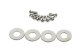 Jeep CJ/YJ Interior Door Latch Brackets Pair 81-95 CJ and Wrangler YJ Polished Silver Kentrol