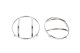 Jeep JK Euro Headlight Guards Pair 07-18 Wrangler JK Polished Silver Kentrol