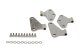 Jeep JK Body Door Hinge Set 4 Pieces 2 Door 07-18 Wrangler JK Polished Silver Kentrol