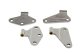Jeep JK Body Door Hinge Set 4 Pieces 2 Door 07-18 Wrangler JK Polished Silver Kentrol