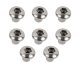 Jeep JK JK OEM Anti-Theft Door Nuts 4 Door 07-18 Wrangler JK Polished Silver Kentrol
