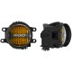 Toyota Fog Mount Kit For 10-20 Tundra/4Runner 16-20 Tacoma With 1 Set 360-Series 4.0 Inch SAE Yel...
