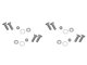 Jeep JK Door Hinge Set 4 Pieces 2 Door 07-18 Wrangler JK Bare Grey Kentrol