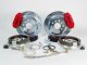 Brake System 12 Inch Rear SS4 with Park Brake Shelby Logo Red 67-73 Mustang 8 or 9 Inch Rear BAER...