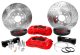 Pro Brake System Front 06-09 Chevy Trailblazer 2WD And AWD W/OE Spindles And Hubs Black Baer Brak...