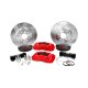 Pro Brake System Rear 06-09 Chevy Trailblazer 2WD And AWD W/OE Rear End Black Baer Brakes