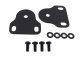 Jeep CJ/YJ Interior Windshield Brackets Pair 76-95 CJ and Wrangler YJ Powdercoat Black Kentrol