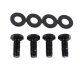 Jeep CJ/YJ Interior Windshield Brackets Pair 76-95 CJ and Wrangler YJ Powdercoat Black Kentrol