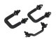 Jeep CJ Windshield Tie Down Kit 55-86 CJ Powdercoat Black Kentrol