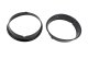 Jeep TJ Headlight Bezels Pair 97-06 Wrangler TJ Powdercoat Black Kentrol