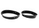 Jeep TJ Headlight Bezels Pair 97-06 Wrangler TJ Powdercoat Black Kentrol