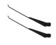 Jeep CJ Windshield Wiper Arms Pair 68-86 CJ Powdercoat Black Kentrol