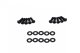 Jeep JK Tailgate Hinge Pair 07-18 Wrangler JK Powdercoat Black Kentrol