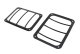 Jeep JK Taillight Guard Pair 07-18 Wrangler JK Powdercoat Black Kentrol