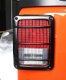 Jeep JK Taillight Guard Pair 07-18 Wrangler JK Powdercoat Black Kentrol