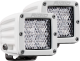 Hybrid Diffused Surface Mount White Housing Pair D-Series Pro RIGID Industries