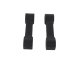 Jeep JK Replacement Hood Catch Rubbers Pair 07-18 Wrangler JK Textured Black Kentrol