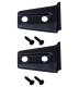 Jeep JK Hood Hinge Overlays Pair 07-18 Wrangler JK Textured Black Kentrol