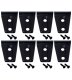 Jeep JK Door Hinge Overlays 8 Pieces 4 Door 07-18 Wrangler JK Textured Black Kentrol