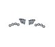 Jeep JK Euro Headlight Guards Pair 07-18 Wrangler JK Textured Black Kentrol