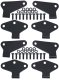 Jeep JK Body Door Hinge Set 8 Pieces 4 Door 07-18 Wrangler JK Textured Black Kentrol