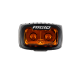 LED Light Pods SR-M AmberPRO Single Surface Mount Brackets Hardware Wire Harness & Switch Black ...