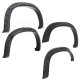 Bushwacker 40984-02 DRT Style Fender Flares; Front and Rear for 2019-2021 Chevrolet Silverado 150...