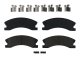 Claw Brake Pads Front 99-02 Jeep Grand Cherokee W/Akebono Calipers 03-04 Grand Cherokee All Baer ...