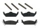Claw Brake Pads Rear 03-04 Dodge Dakota 2/4WD W/OE Rear Disc Baer Brakes