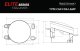 Elite Series Fog Lamps for 2018-2020 Toyota Sienna Pair Cool White 6000K Diode Dynamics