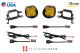 SS3 LED Fog Light Kit for 2007-2016 Toyota Yaris White SAE Fog Pro w/ Backlight Diode Dynamics