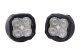 SS3 LED Fog Light Kit for 2012-2018 Chevrolet Sonic White SAE Fog Sport w/ Backlight Diode Dynami...