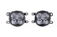 SS3 LED Fog Light Kit for 2010-2016 Toyota Sienna, White SAE Fog Pro with Backlight