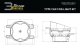 SS3 LED Fog Light Kit for 2012-2014 Toyota Prius, White SAE Fog Max with Backlight Diode Dynamics