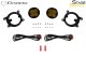 SS3 SAE/DOT Type Rav4 Fog Light Kit Yellow (3000K) Max (38.5 watts) Yellow SAE Fog Diode Dynamics
