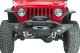 Jeep TJ/YJ Front Bumper W/LED's 87-06 Wrangler TJ/YJ Steel Black Textured Powercoat Fishbone Offr...
