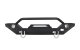 Jeep TJ/YJ Front Bumper W/LED's 87-06 Wrangler TJ/YJ Steel Black Textured Powercoat Fishbone Offr...