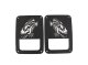 Jeep JK Tail Light Covers 07-18 Wrangler JK Black Textured Powdercoat Fishbone Offroad