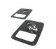 Jeep JK Tail Light Covers 07-18 Wrangler JK Black Textured Powdercoat Fishbone Offroad