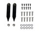 Jeep JK Inner Fenders 07-18 Wrangler JK Front/Rear Set Of 4 Aluminum Black Powdercoat Fishbone Of...