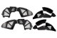 Jeep JL Inner Fenders For 18-Current Wrangler JL Front/Rear Set of 4 Aluminum Black Powdercoat Fi...