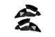 Jeep JL Inner Fenders For 18-Current Wrangler JL Rear Pair Aluminum Black Powdercoat Fishbone Off...