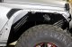 Wrangler/Gladiator Front Inner Fenders For 18-Up Wrangler/Gladiator Black Powdercoat Fishbone