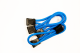 Paracord Zipper Pulls 5 Pcs Cosmos Blue Fishbone Offroad