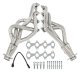 2005-2010 Mustang Long Tube Headers and EPA Compliant Catted H-Pipe Kit 304 Stainless Pypes Perfo...
