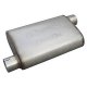 Race Pro Muffler 14 Inch Body 3 Inch Offset Inlet/Offset Outlet 409 Stainless Pypes Performance E...