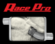 Race Pro Muffler 14 Inch Body 3 Inch Offset Inlet/Offset Outlet 409 Stainless Pypes Performance E...