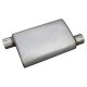 Violator Series Muffler 14 in 3 in Offset/Offset Hardware Not Incl Natural 409 Stainless Steel Py...